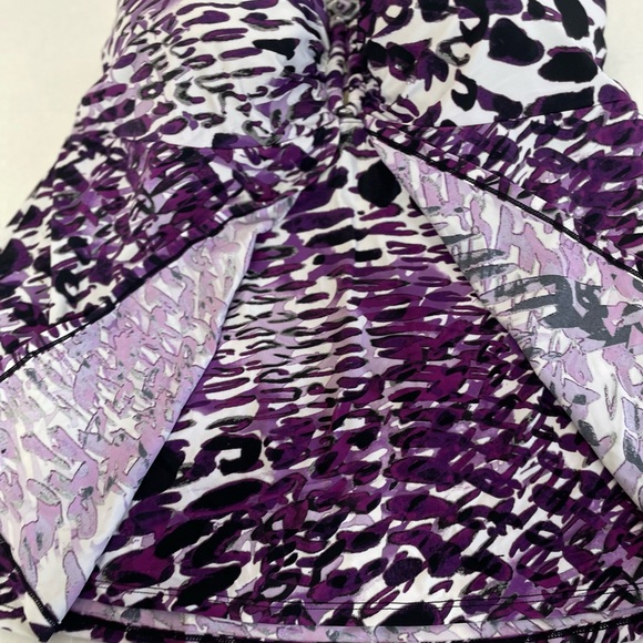 Cacique Purple Leopard Tankini Swim top - Picture 3 of 9